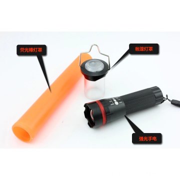 Rechargeable Traffic Baton Flashlight LED Torch